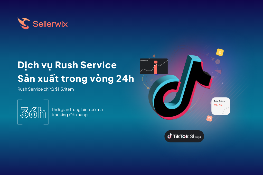 Dịch vụ Rush Service - Thời gian sản xuất đơn hàng gói gọn trong vòng 24 giờ