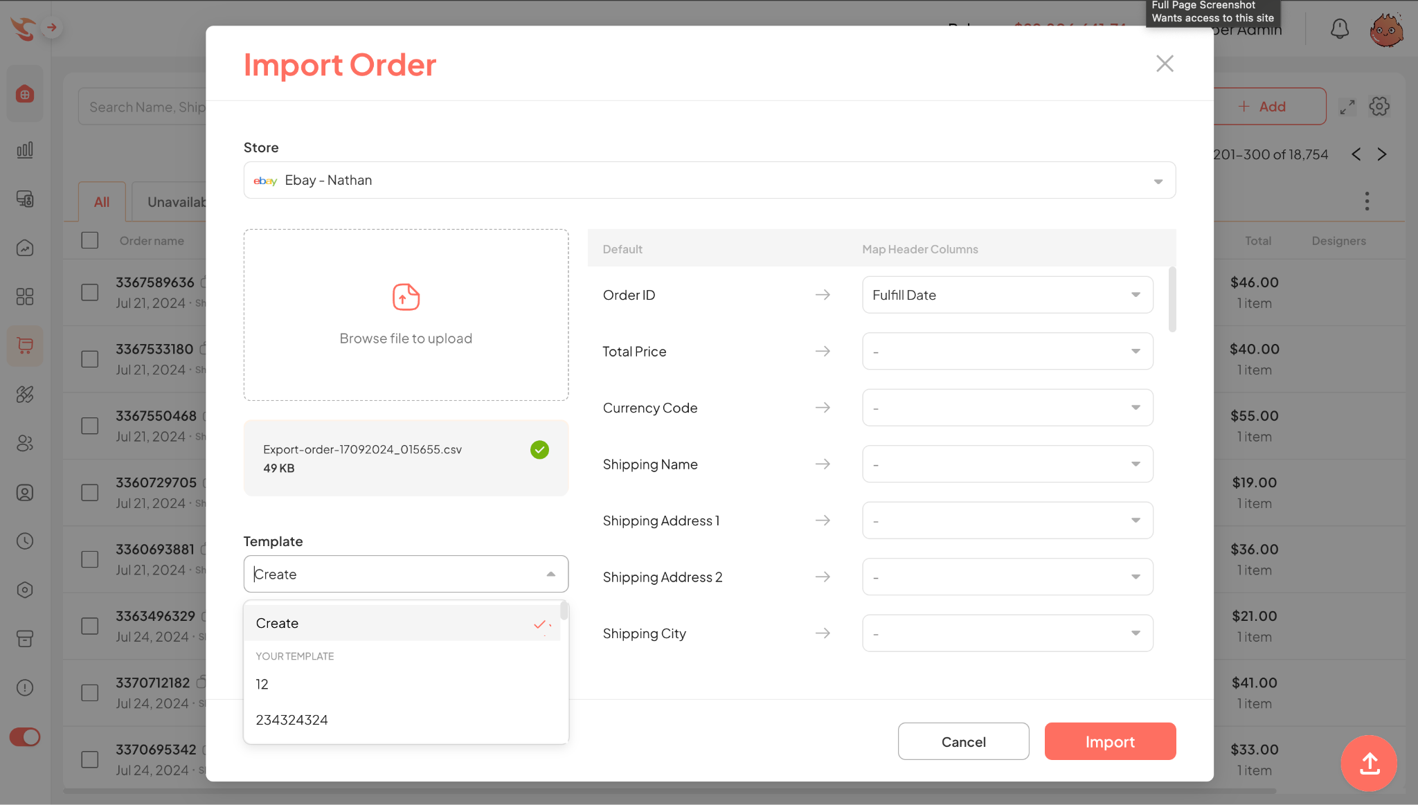 Order Management