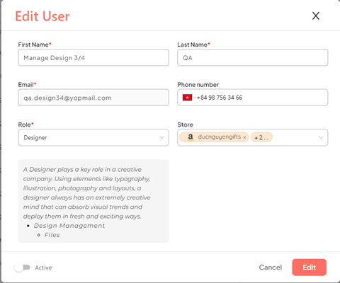 User Management Guideline