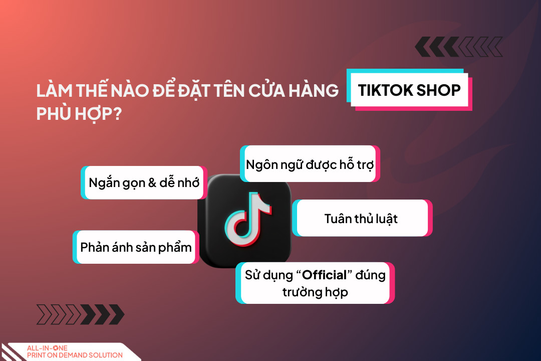 Đặt Tên Cửa Hàng TikTok Shop
