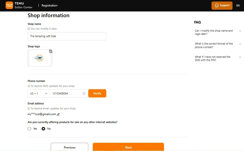 bán hàng trên Temu