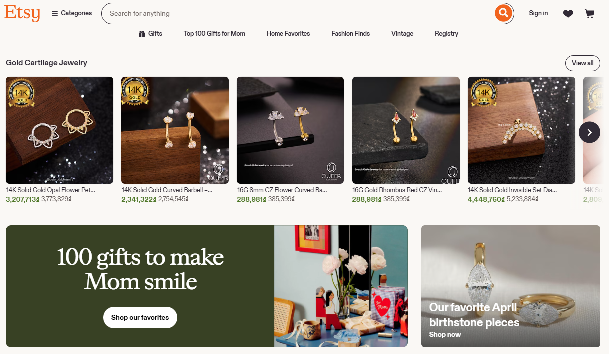 Bán hàng trên Etsy