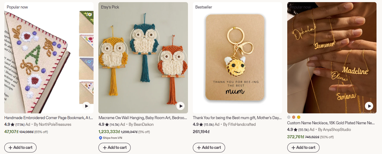 Bán hàng trên Etsy